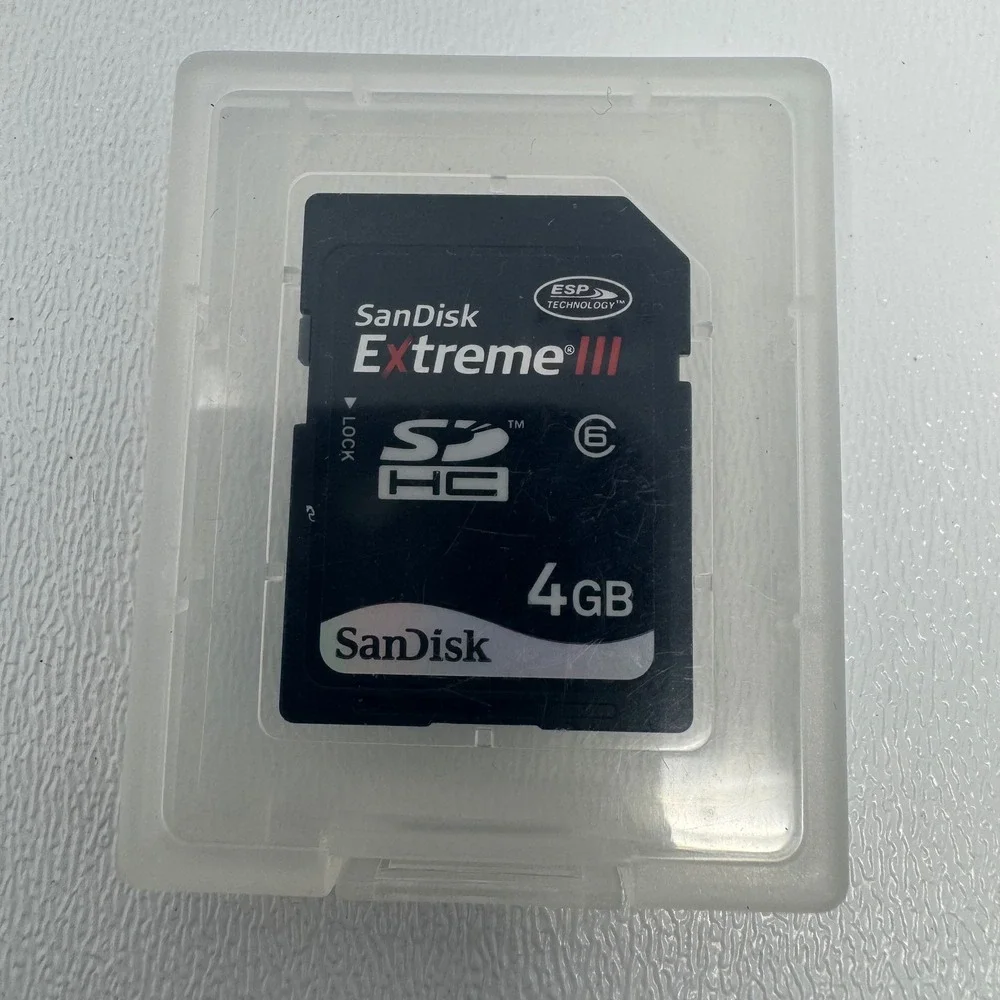 SanDisk Extreme III 4GB SDHC Memory Card Class 6 ESP Technology BH0821611730D